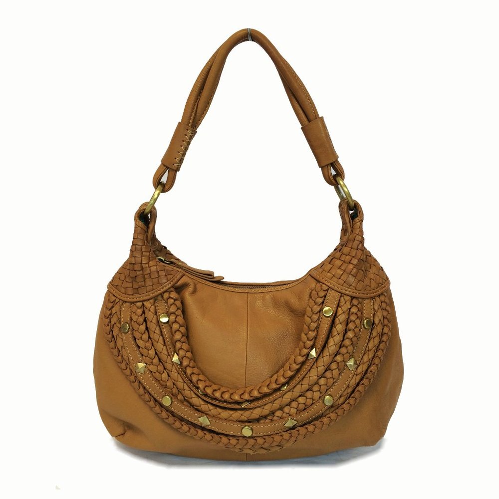 Isabella Fiore Ella Woven Hobo Bag